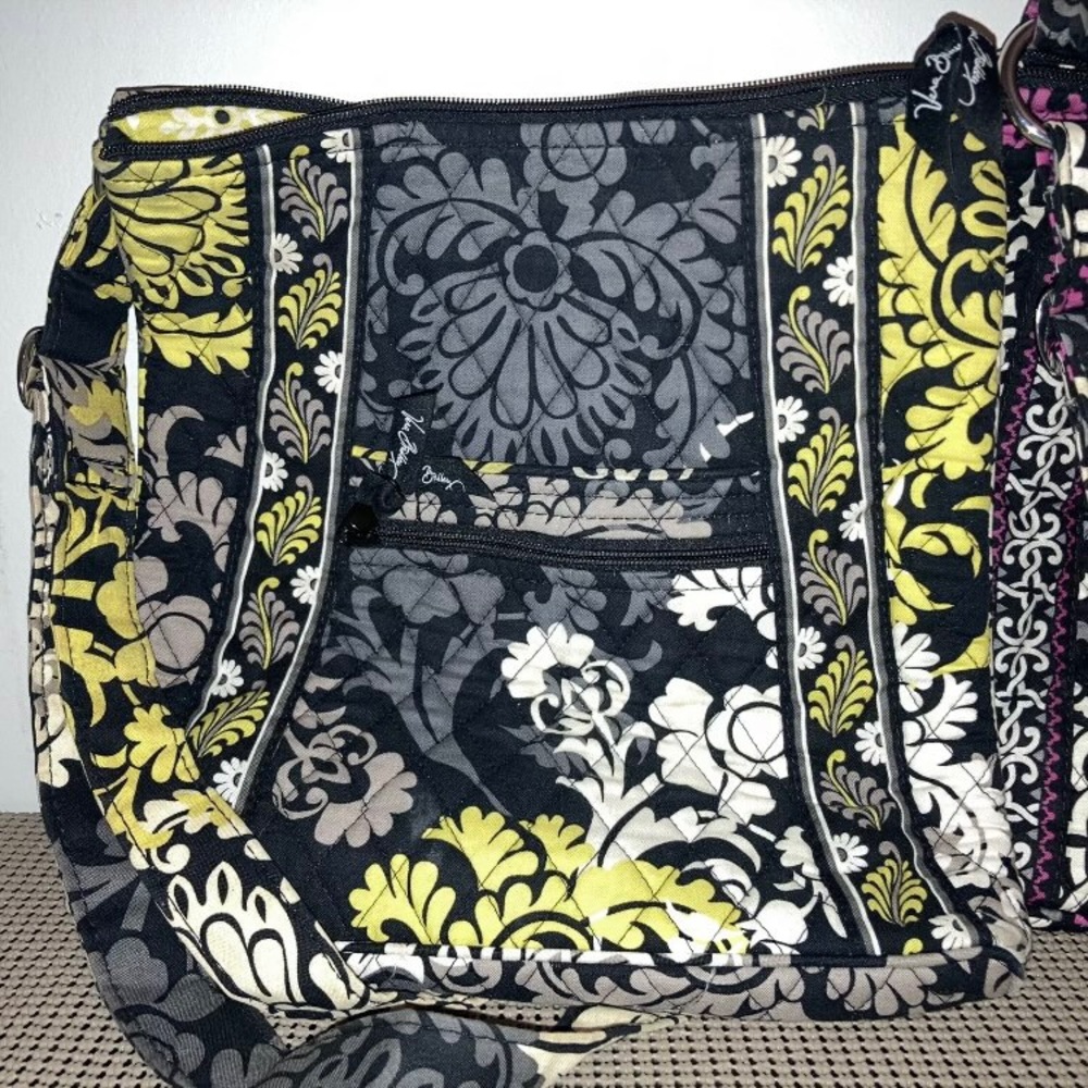 Vera Bradley Hipster Crossbody Yellow Baroque RETIRED
